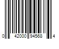 Barcode Image for UPC code 042000945684