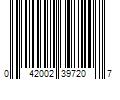 Barcode Image for UPC code 042002397207