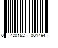 Barcode Image for UPC code 0420152001494