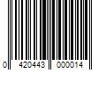 Barcode Image for UPC code 0420443000014