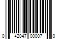 Barcode Image for UPC code 042047000070