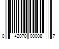 Barcode Image for UPC code 042078000087