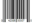 Barcode Image for UPC code 042085000070