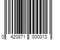 Barcode Image for UPC code 0420871000013