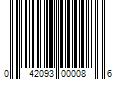 Barcode Image for UPC code 042093000086