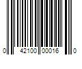 Barcode Image for UPC code 042100000160