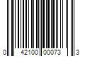 Barcode Image for UPC code 042100000733