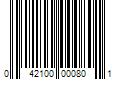 Barcode Image for UPC code 042100000801