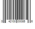 Barcode Image for UPC code 042100000856