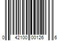 Barcode Image for UPC code 042100001266