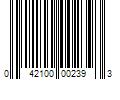 Barcode Image for UPC code 042100002393