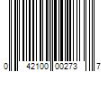 Barcode Image for UPC code 042100002737