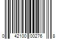 Barcode Image for UPC code 042100002768