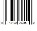 Barcode Image for UPC code 042100003550