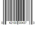 Barcode Image for UPC code 042100004373