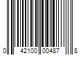 Barcode Image for UPC code 042100004878