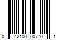 Barcode Image for UPC code 042100007701