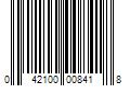 Barcode Image for UPC code 042100008418