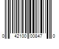 Barcode Image for UPC code 042100008470. Product Name: 