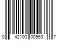 Barcode Image for UPC code 042100009637