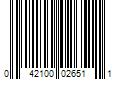 Barcode Image for UPC code 042100026511