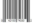 Barcode Image for UPC code 042100743302