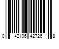 Barcode Image for UPC code 042106427268