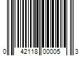 Barcode Image for UPC code 042118000053