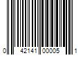 Barcode Image for UPC code 042141000051