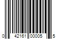 Barcode Image for UPC code 042161000055