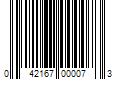 Barcode Image for UPC code 042167000073