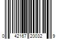 Barcode Image for UPC code 042167200329