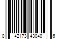 Barcode Image for UPC code 042173430406