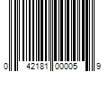 Barcode Image for UPC code 042181000059