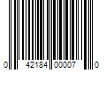 Barcode Image for UPC code 042184000070