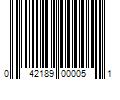 Barcode Image for UPC code 042189000051