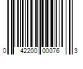 Barcode Image for UPC code 042200000763