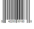 Barcode Image for UPC code 042200001838