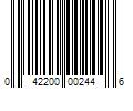 Barcode Image for UPC code 042200002446