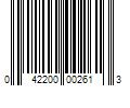 Barcode Image for UPC code 042200002613