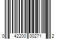 Barcode Image for UPC code 042200002712