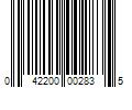 Barcode Image for UPC code 042200002835