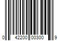 Barcode Image for UPC code 042200003009