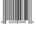 Barcode Image for UPC code 042200003498