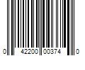 Barcode Image for UPC code 042200003740