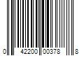 Barcode Image for UPC code 042200003788