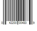 Barcode Image for UPC code 042200004839