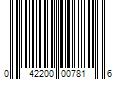 Barcode Image for UPC code 042200007816