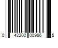 Barcode Image for UPC code 042200009865