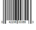 Barcode Image for UPC code 042206003553